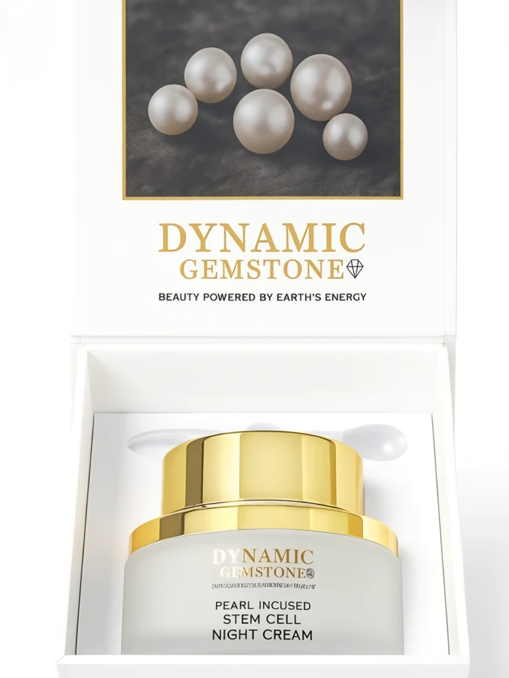 Dynamic Gemstone Pearl-Infused Night Cream - Pink Accent - Picture 4 of 4